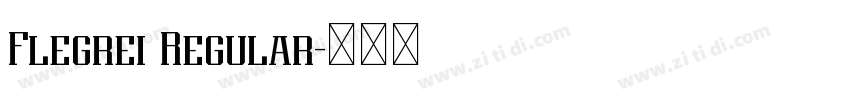 Flegrei Regular字体转换